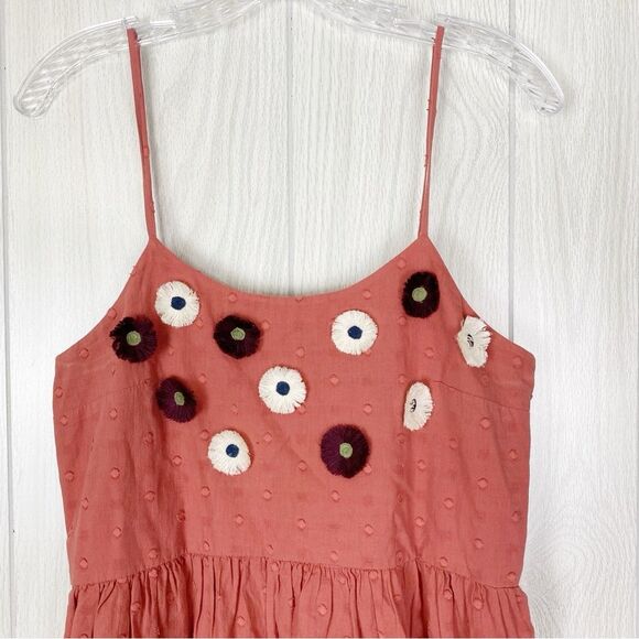 Madewell | Embroidered Sunflower Cami Dress Size Small - Picture 3 of 10